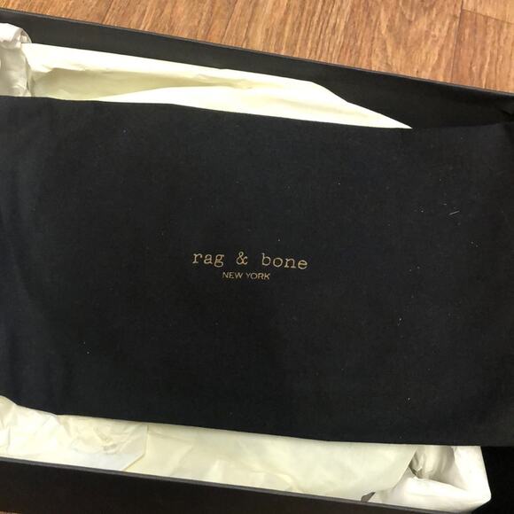 Rag & Bone Beha White Suede Leather Stiletto Ankle Boot Size 8.5 (38.5) - Picture 14 of 16